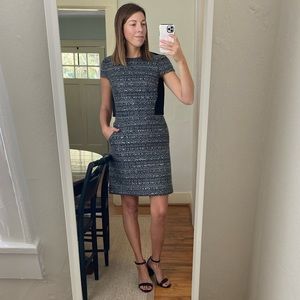 Tory Burch Deandra Metallic Tweed Dress